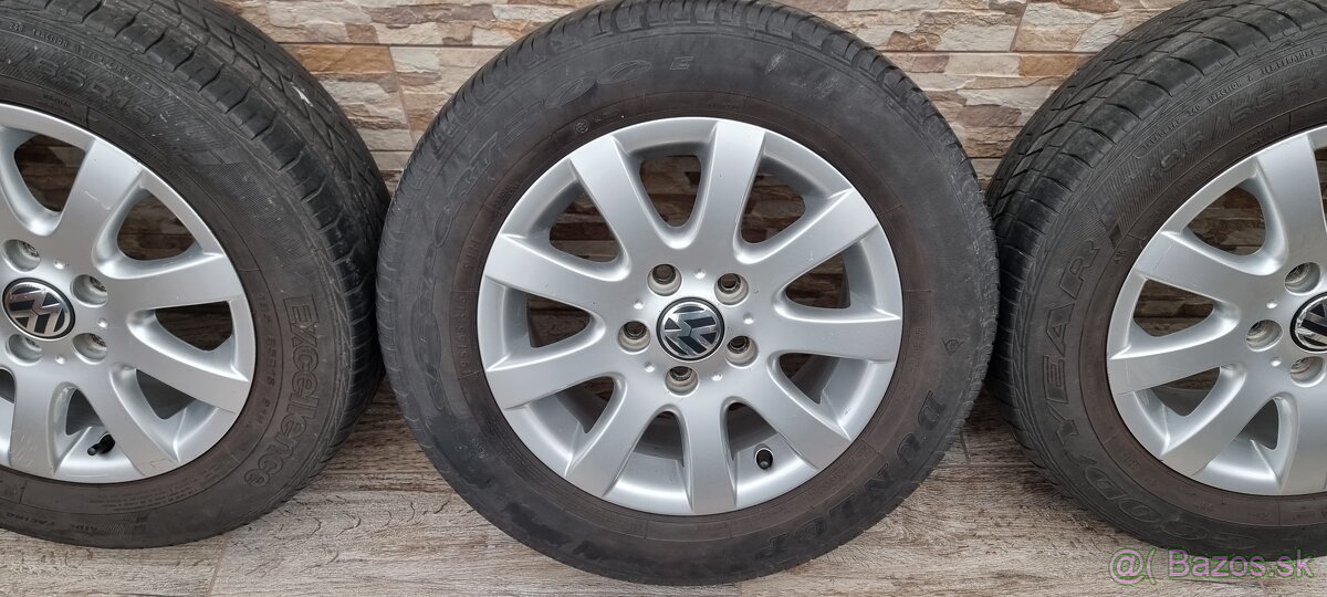 Predám originálne hliníkové disky VW r15 5x112 et50 6,5J - 4