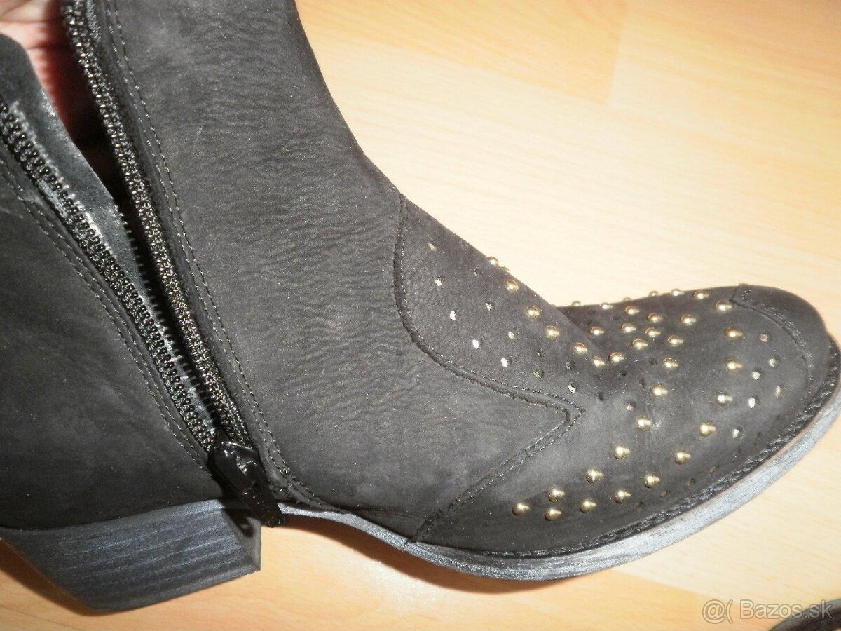 Kožené čižmičky prechodné - 4