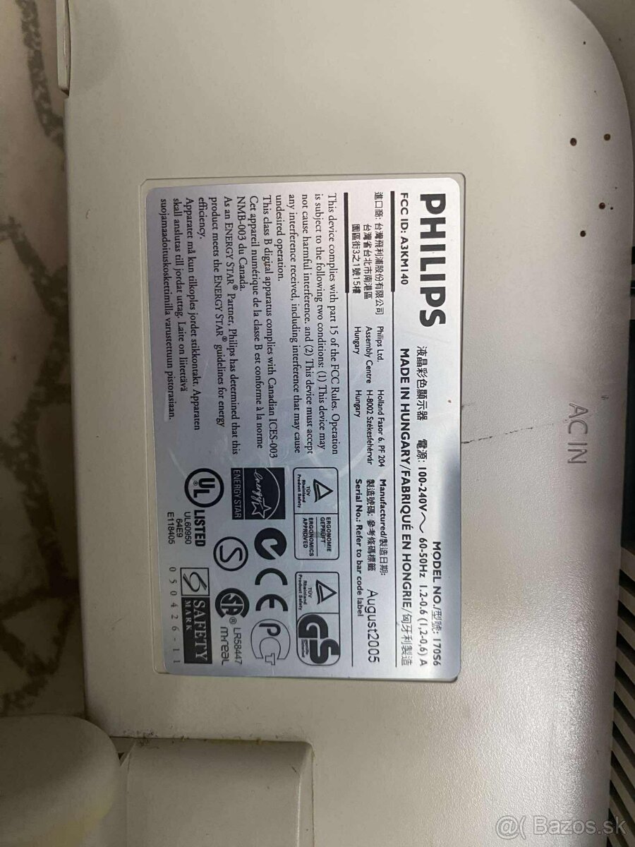 Predám monitor philips 170s ma len vga - 4