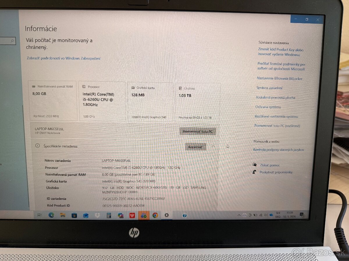 Notebook HP Envy - 4