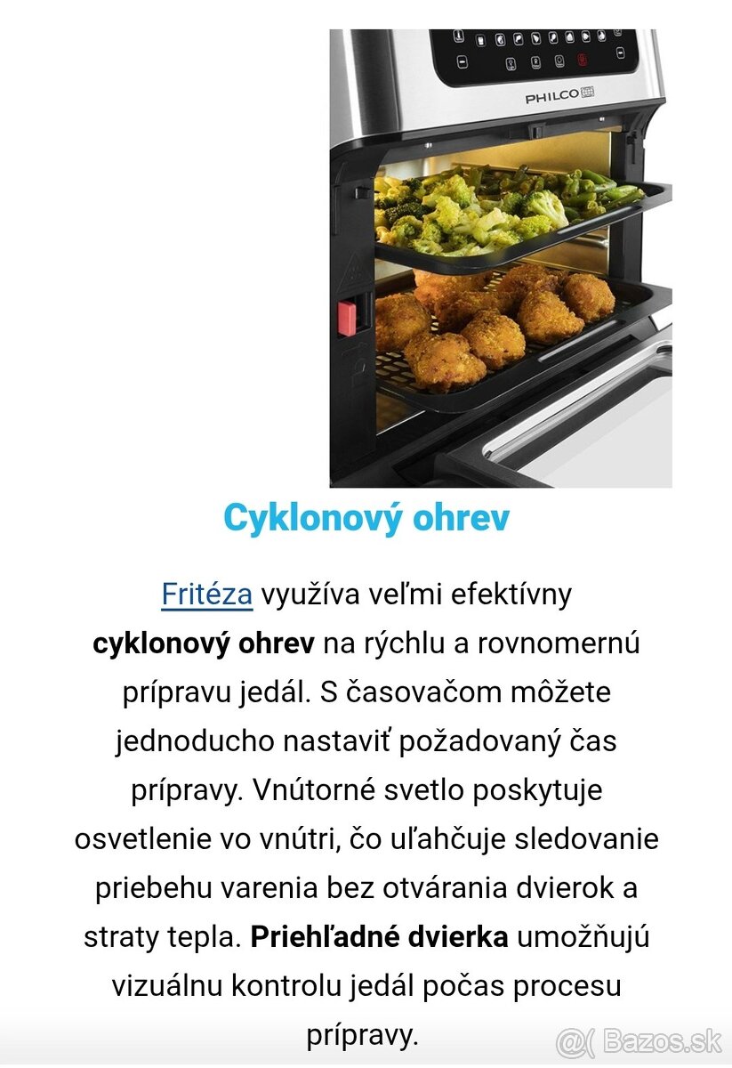 Teplovzdušná fritéza Philco - 4