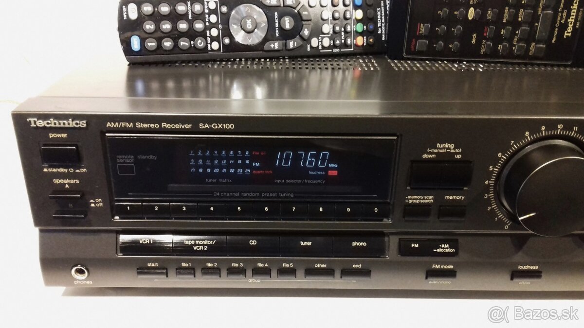 2ks 265W Receiver TECHNICS SA-GX100 vyroba Japan, AR18, AR10 - 4