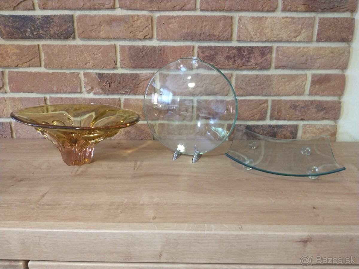 váza, košík, fúkané sklo, misa, hutné sklo - 4