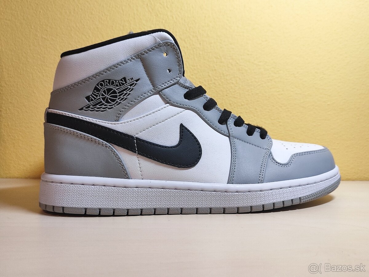 Nike air Jordan 1 Mid light smoke grey - 4