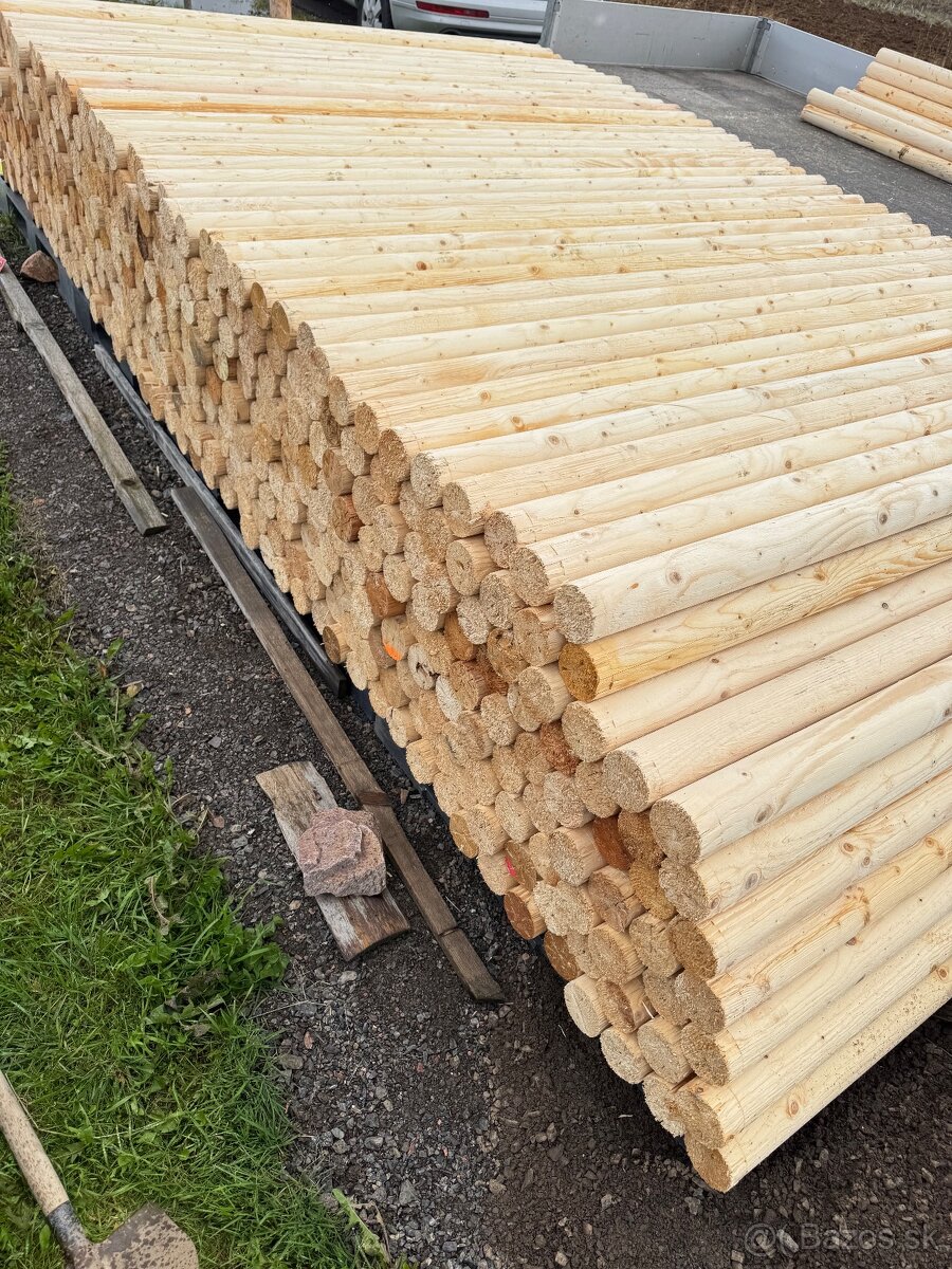 Drevené koly - Frézovaná guľatina - 4