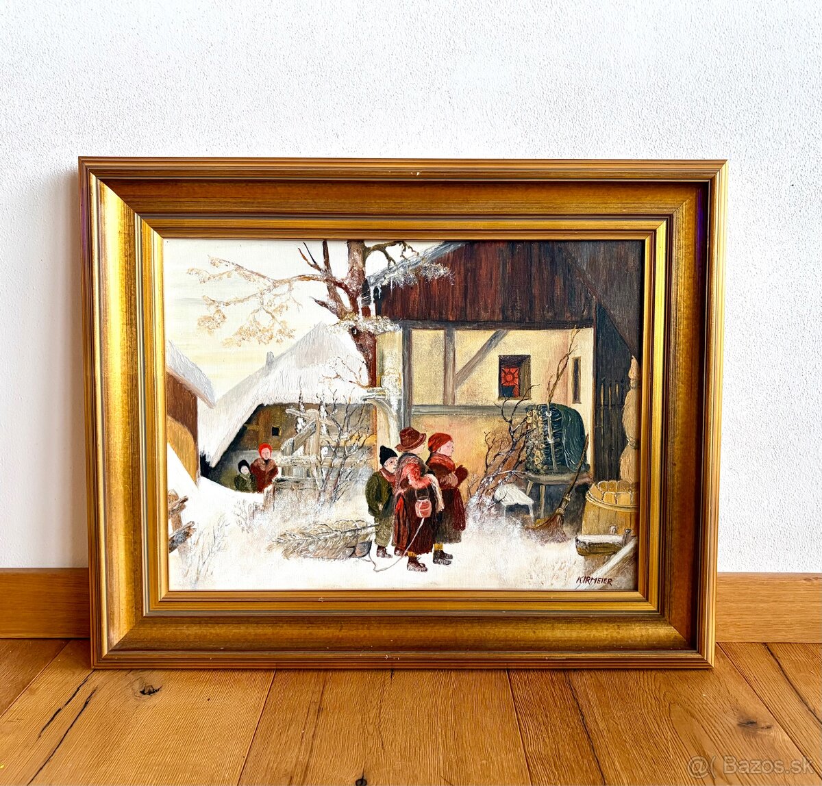 Starý obraz , olejomalba - 4