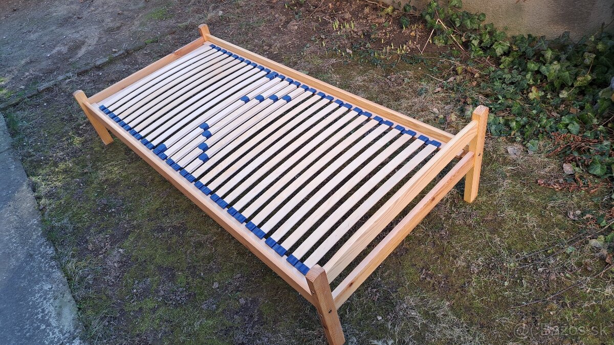 Postel 90x200 borovica - 4