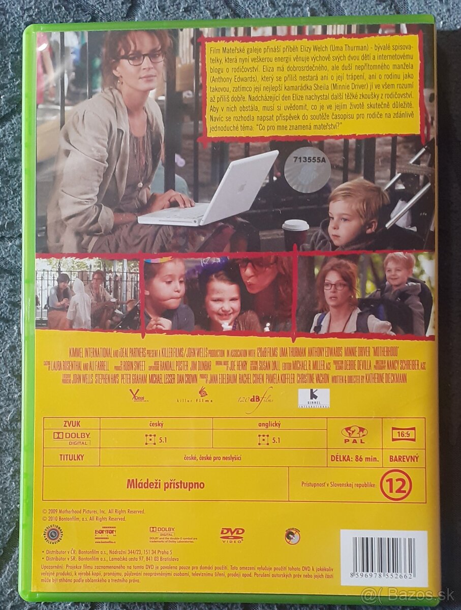 Predám DVD Bob a Bobek a U.Thurman - Materské galeje - 4