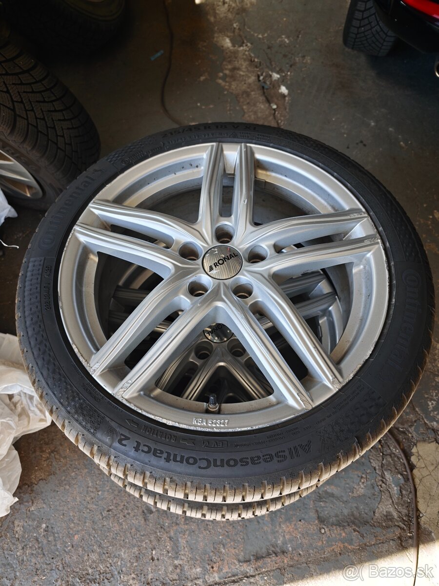 215/45 R18 celoročne pneu s diskami Mazda - 4