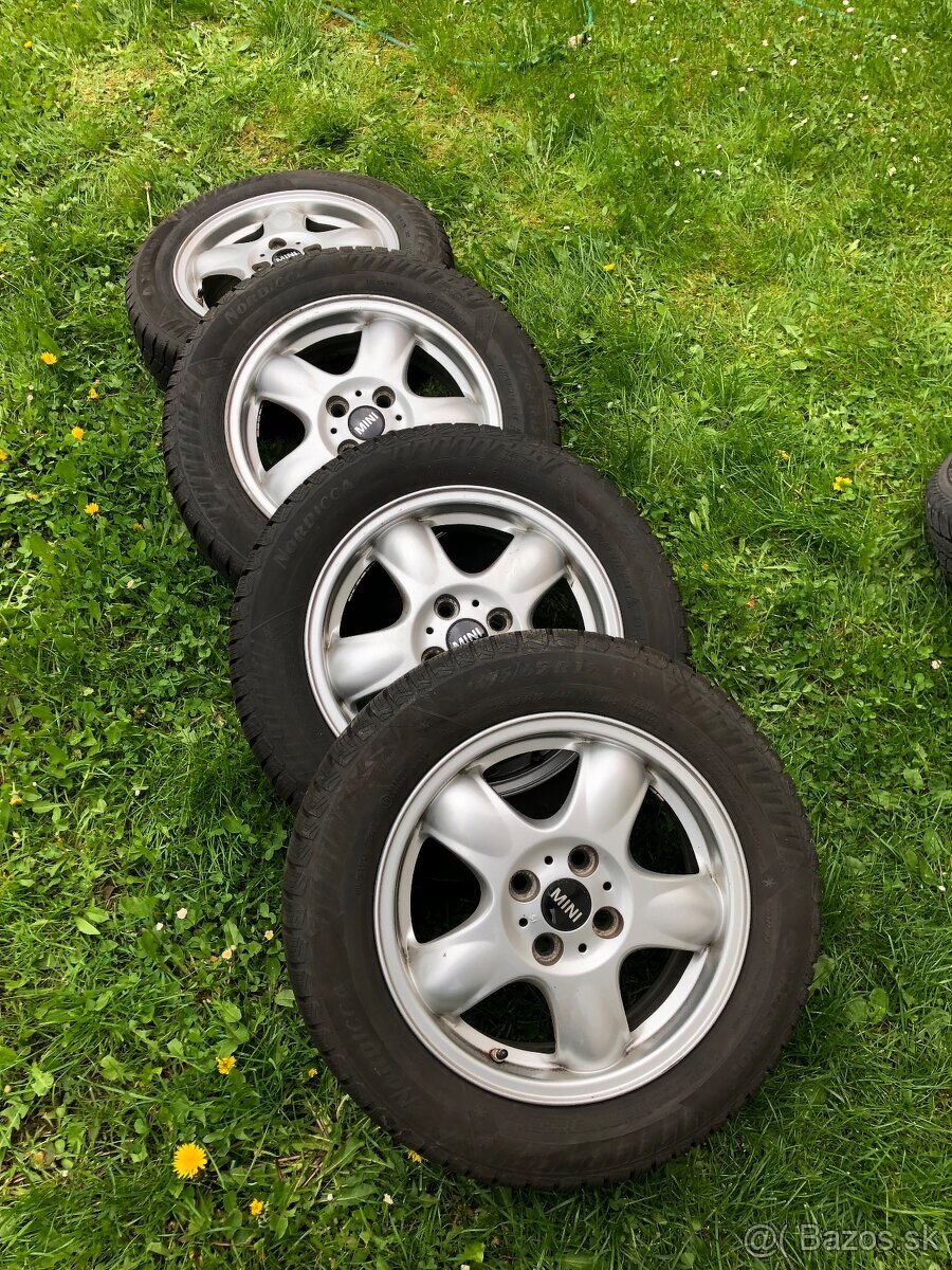 Mini Cooper 4x100 alu disky+zimné - 4
