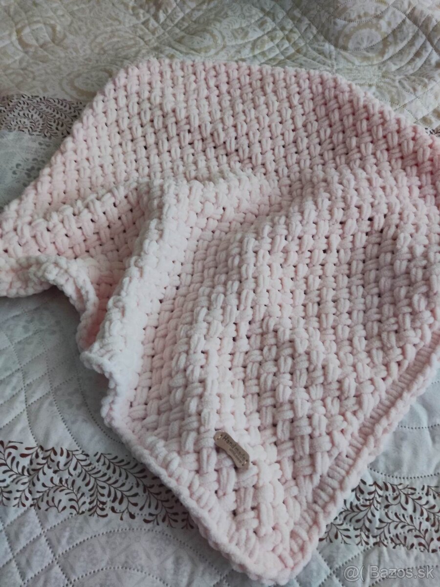 NOVÁ Broskyňová deka z Alize Puffy Fine - 4