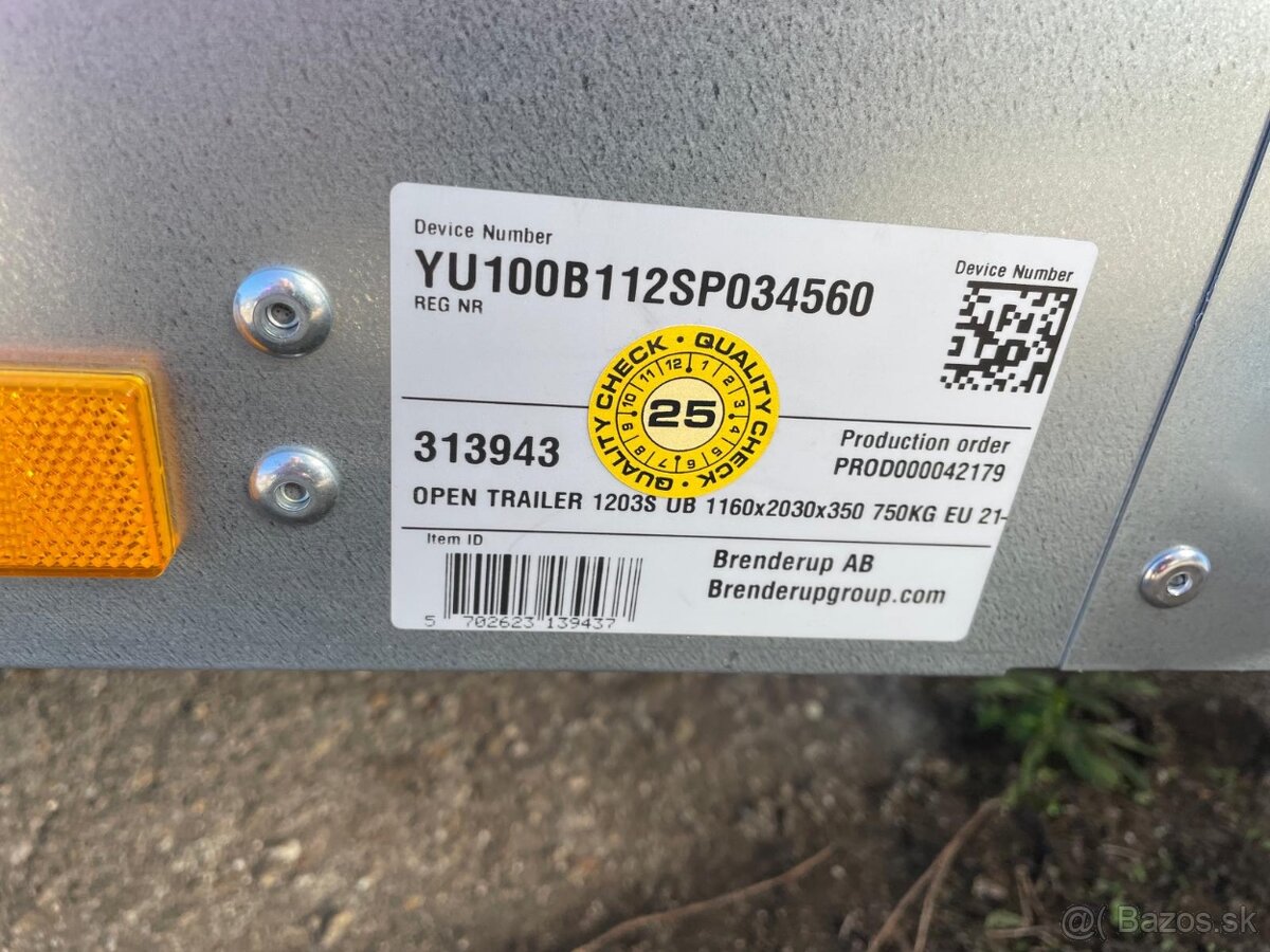 Predám nový prívesný vozík - 4