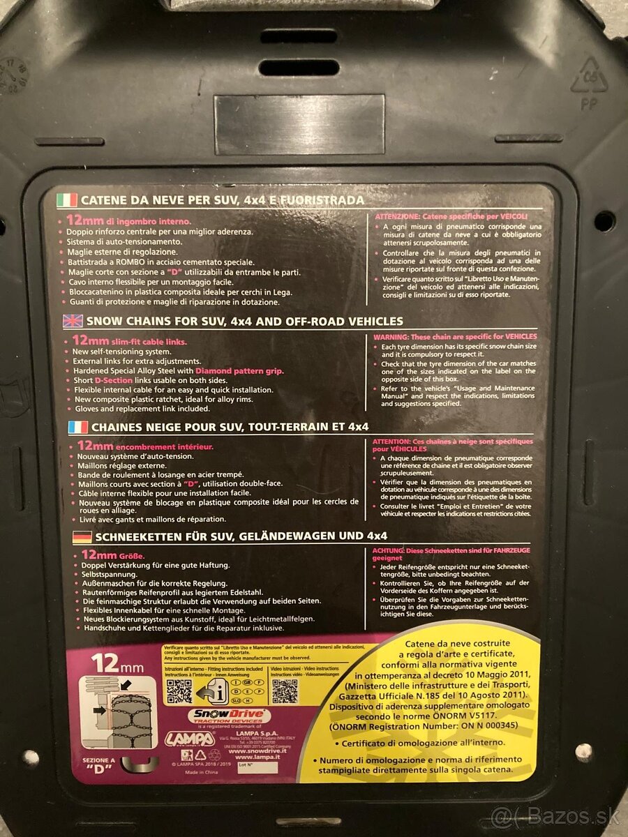 Snehové reťaze na SUV, 4x4 - 4