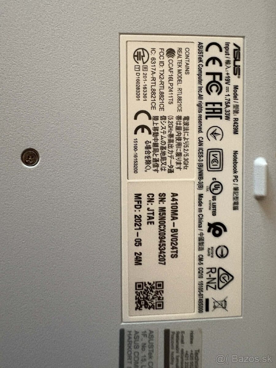 Asus laptop 14" (A410) - 4