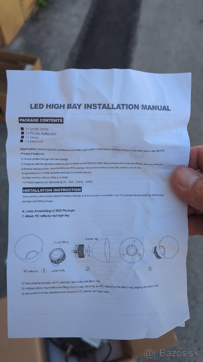 Vykonna led lampa 95W - 4