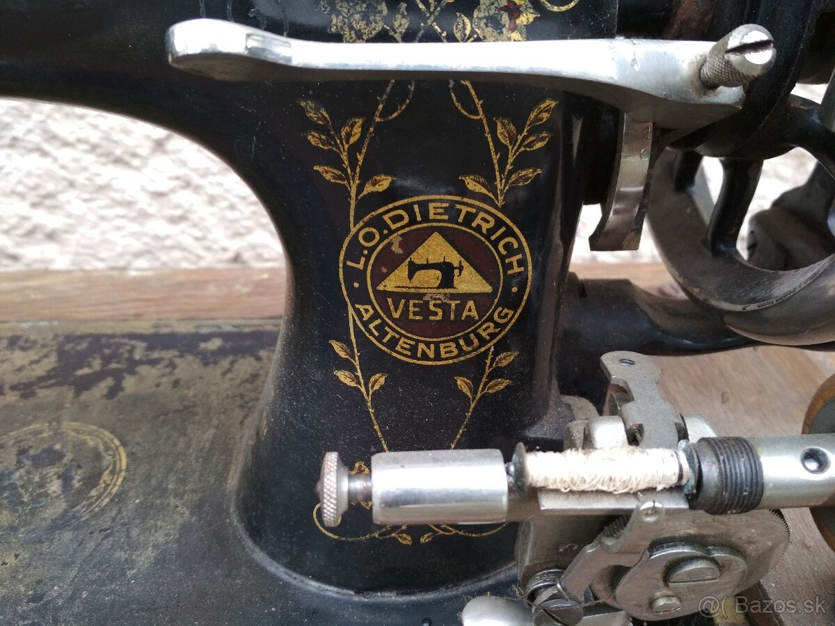 Šijací stroj Vesta, L. O. Dietrich, Altenburg. - 4