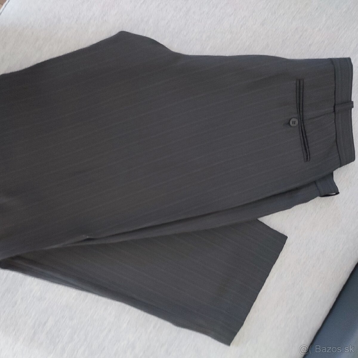 Pánsky oblek jemný prúžok - 4