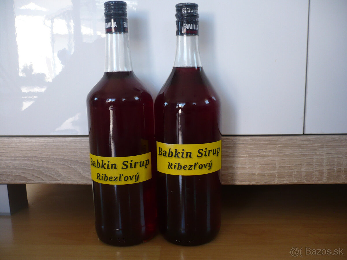 Predám Babkin sirup ríbezľový a aróniový - 4