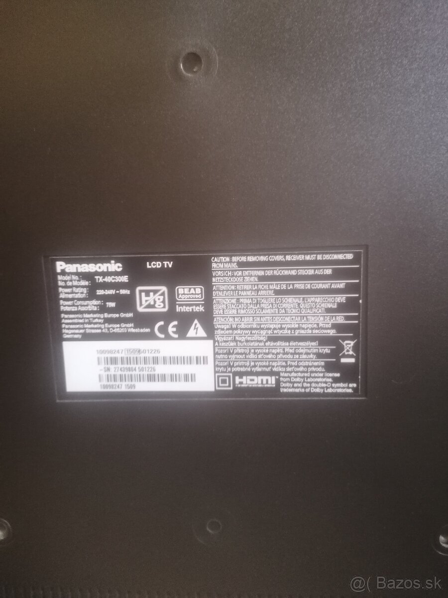 Predam LED TV Panasonic TX-40C30E - 4