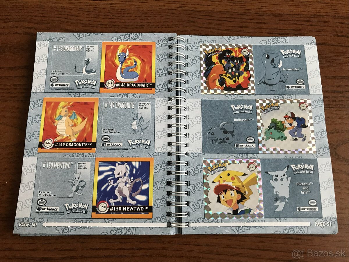 Kompletný album - Pokémon artbox 1999 1. séria - 4
