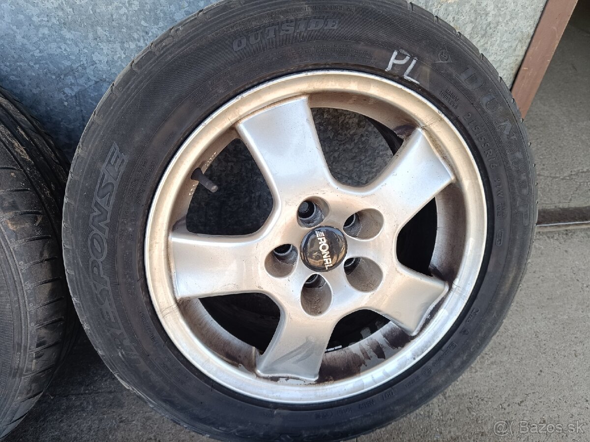 sada alu diskov 7,5Jx16ET35 5x100, stred diera 57,1 - 4