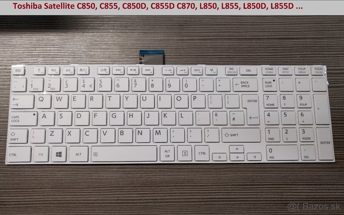 Klavesnice Toshiba Satellite C850 L850 C870 C870 L850 L870 - 4