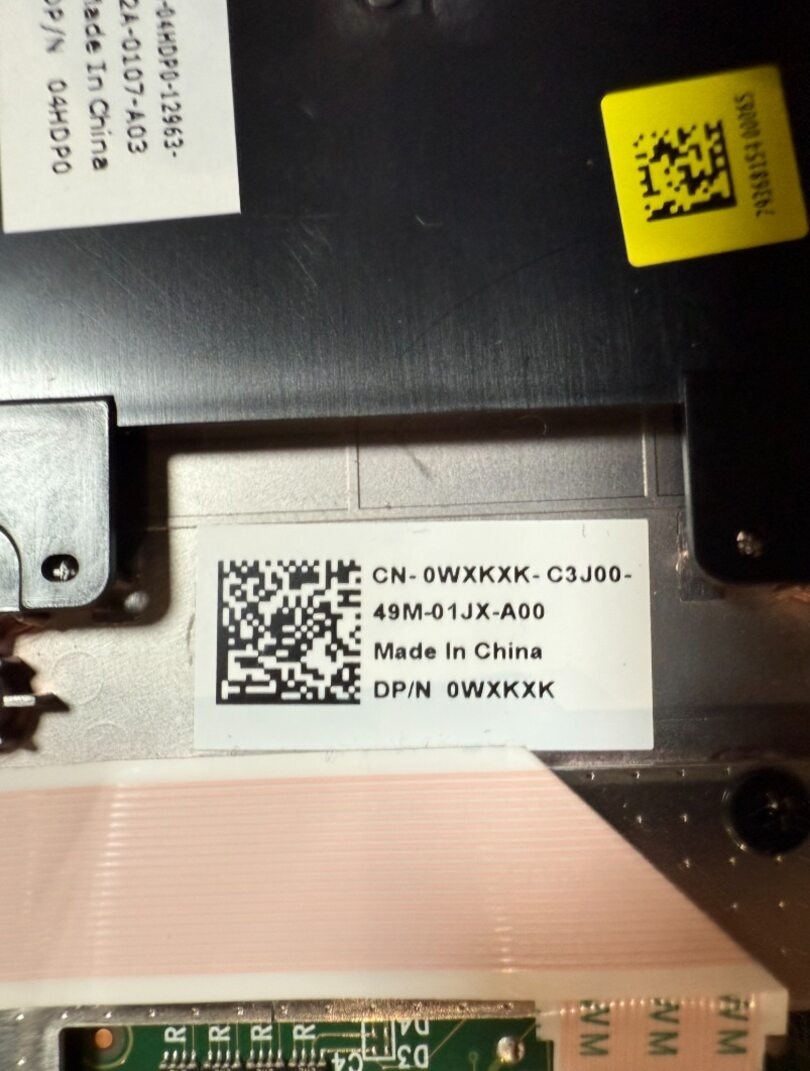 Palmrest s touchpadom Dell – diel 4HDP0 / WXKXK - 4