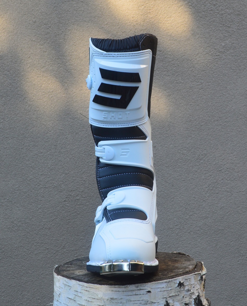 Biele čižmy topánky SHOT - 4