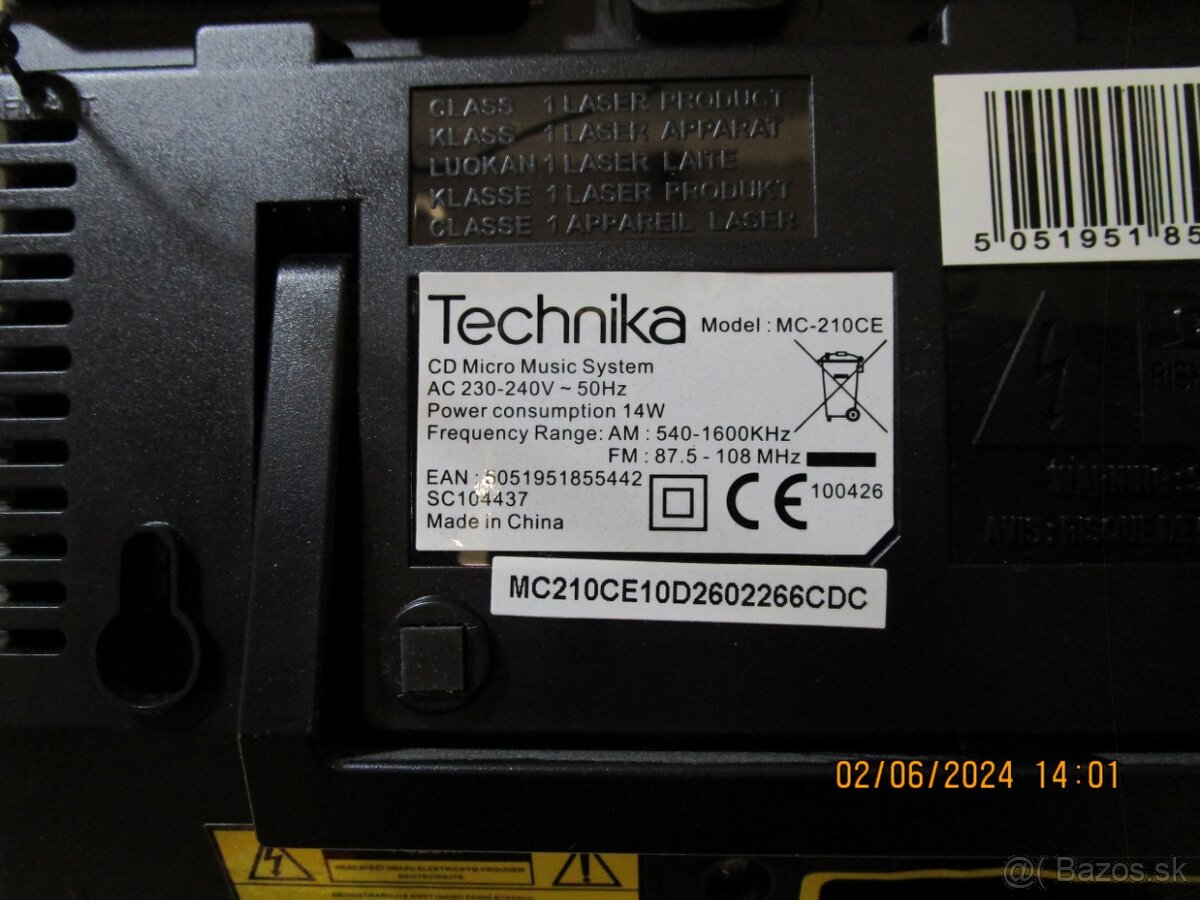 PREDAM RADIO-CD TECHNIKA MC 210CE za 15€ - 4