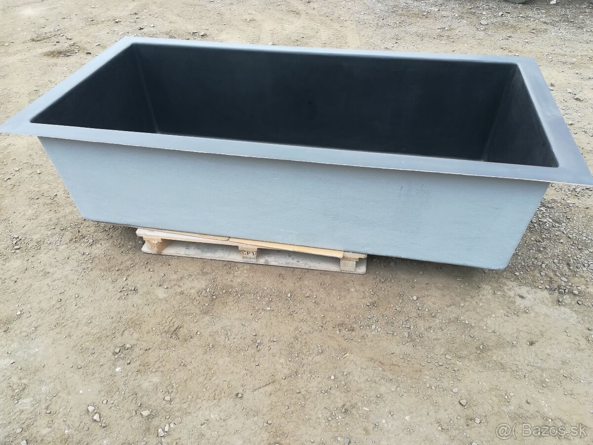 Obdélníková sklolaminátová nádoba 100x200 cm - 4