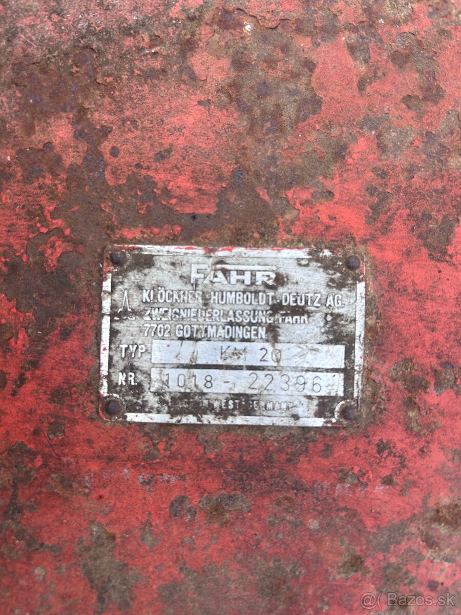 Bubnová kosačka fahr kn20 - 4