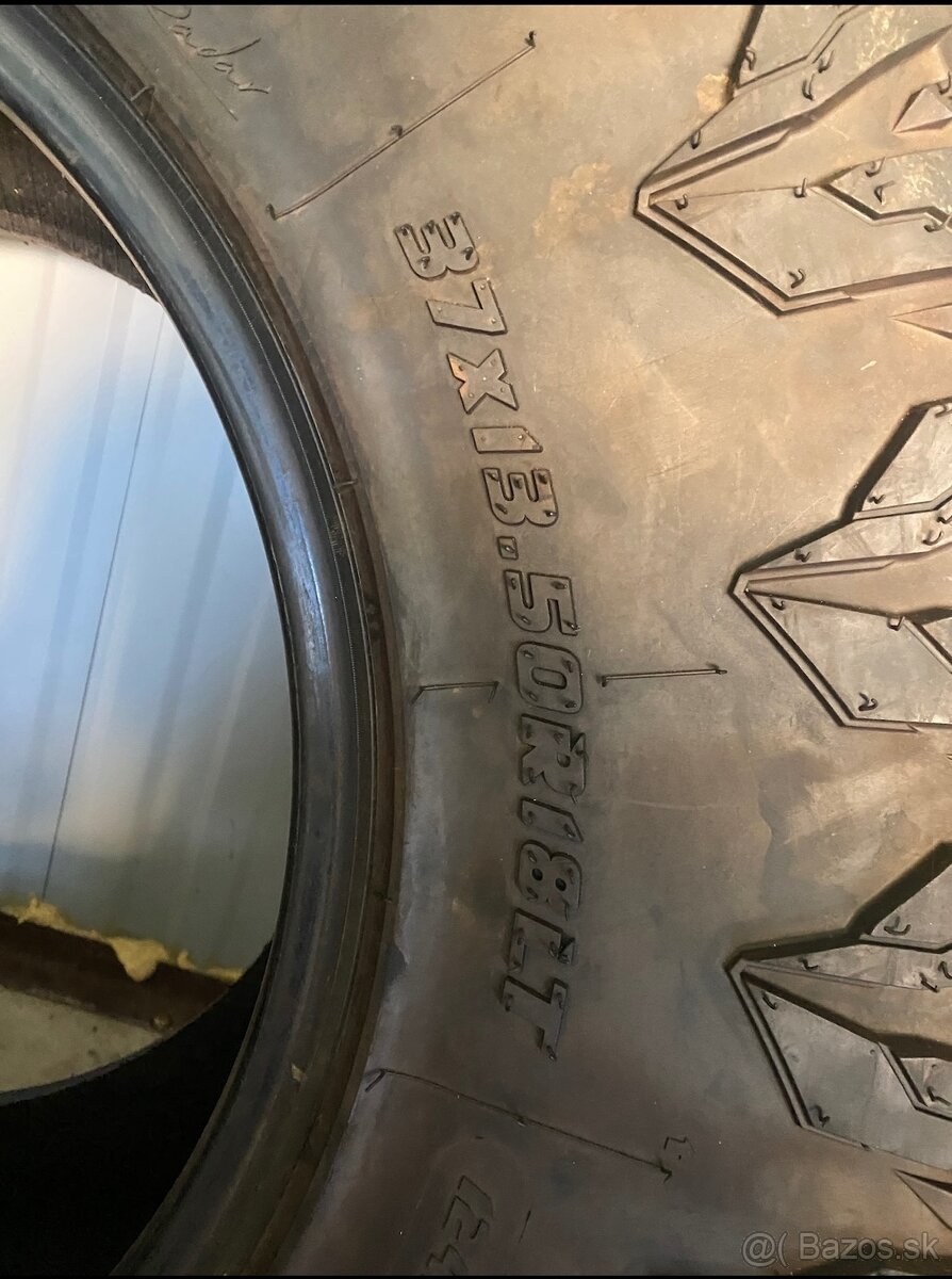 Predám 4ks pneu offroad Radar Renegarde