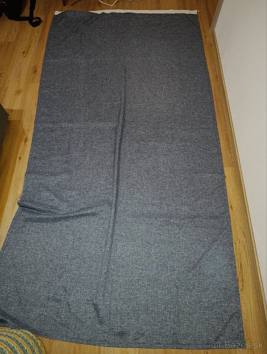 Sivé závesy 2 ks 136x269 cm - 4