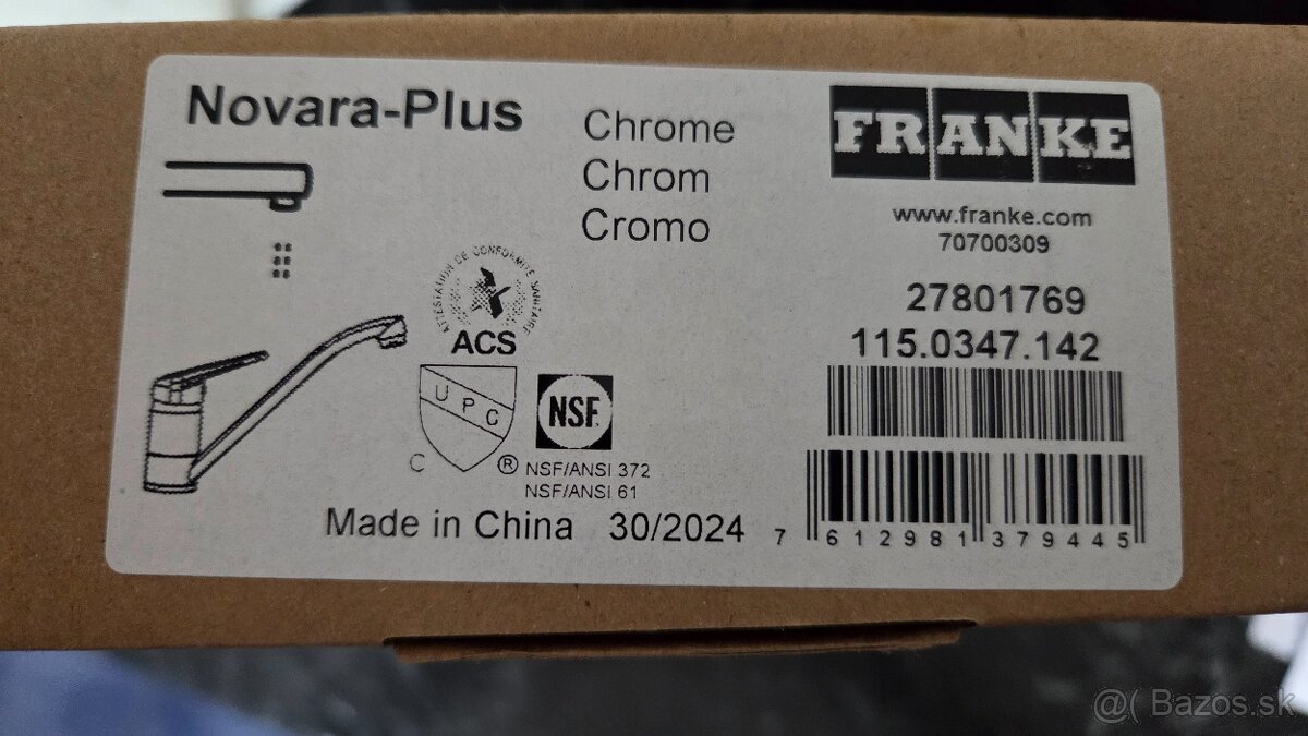 Vodovodná batéria FRANKE. - 4