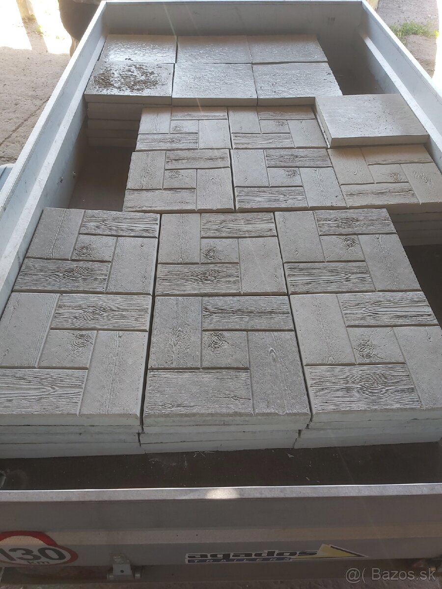 Betónové dlažby imitácia dreva 30x30x3 - 4