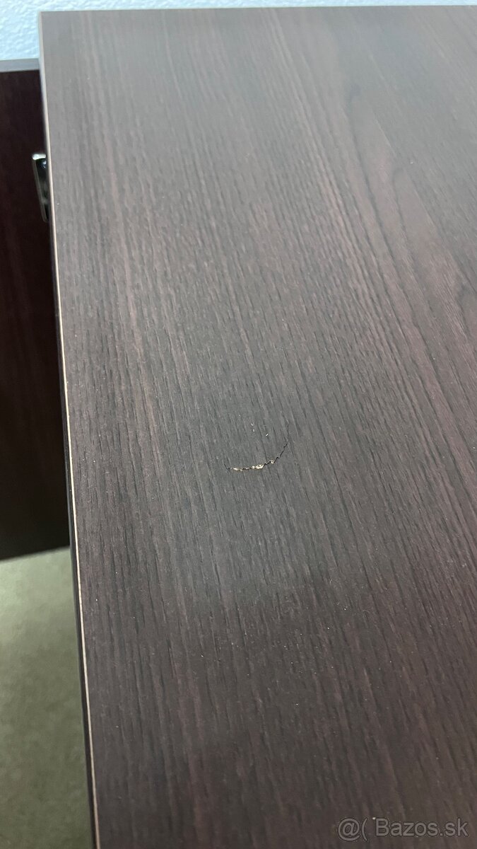 Komoda - tmavohnedá, 74x35x85,7 - 4