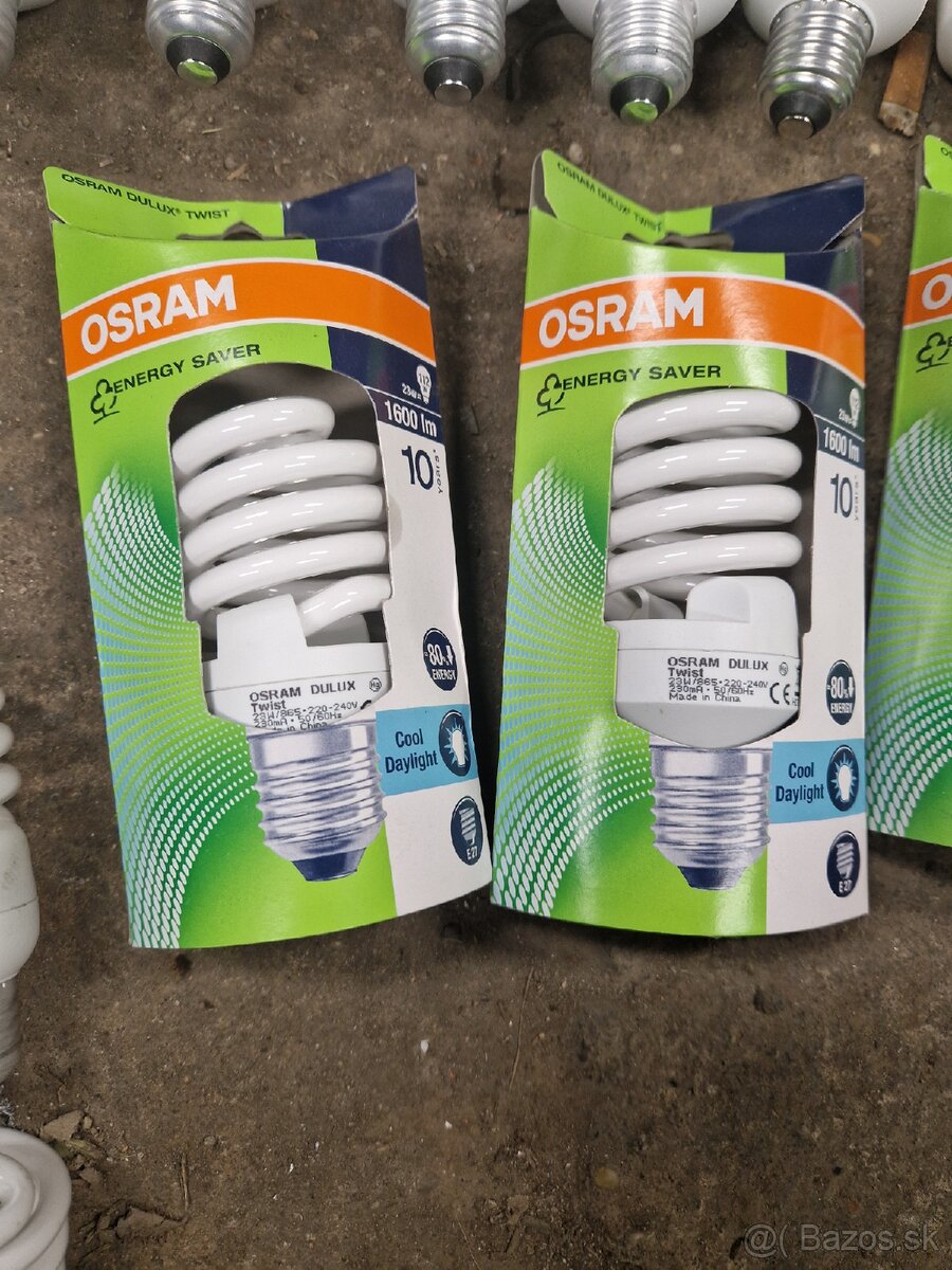 Úsporné žiarivky Osram a iné E27. - 4