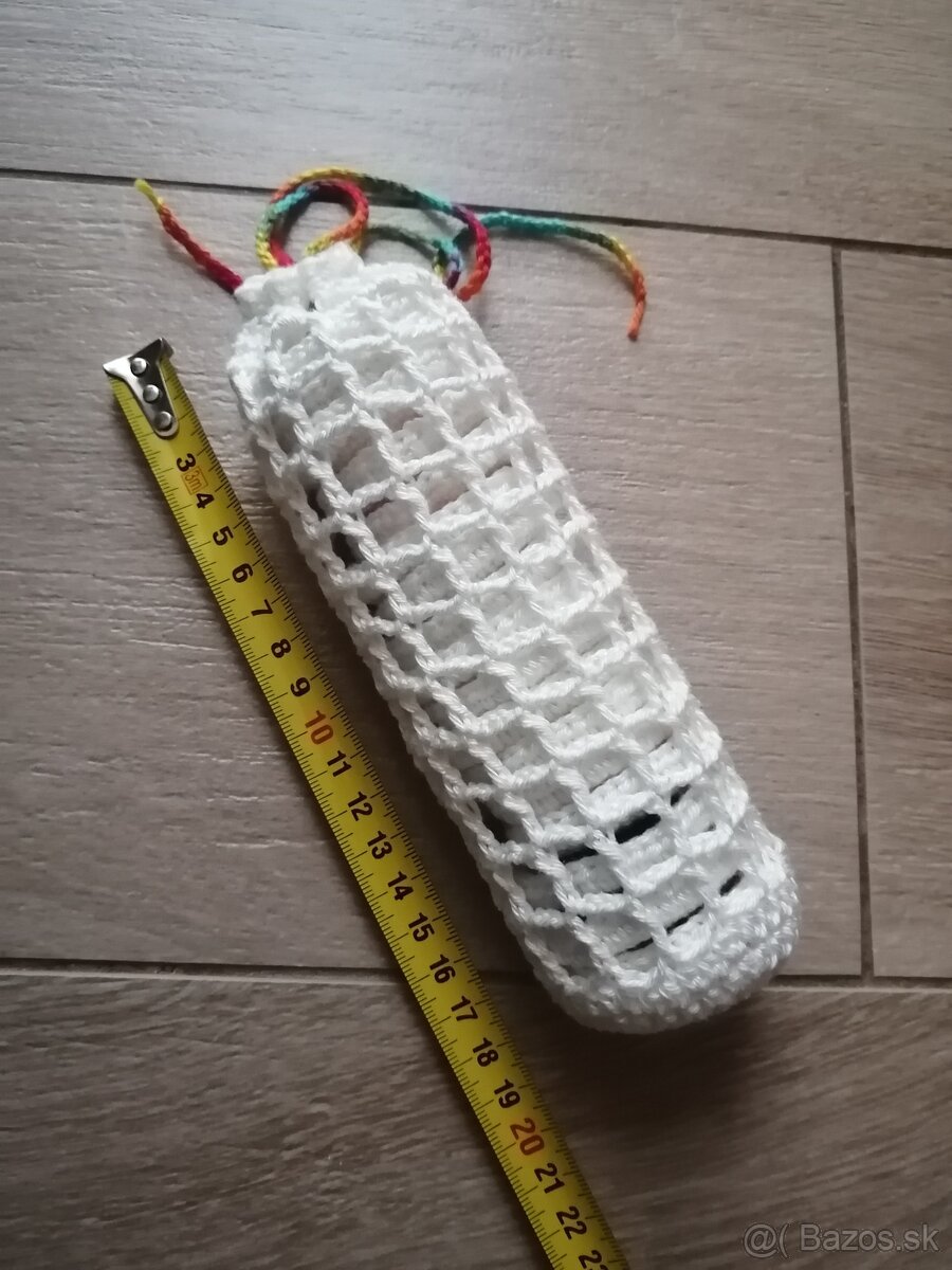 Originálne háčkované pexeso farebné srdiečka - 4