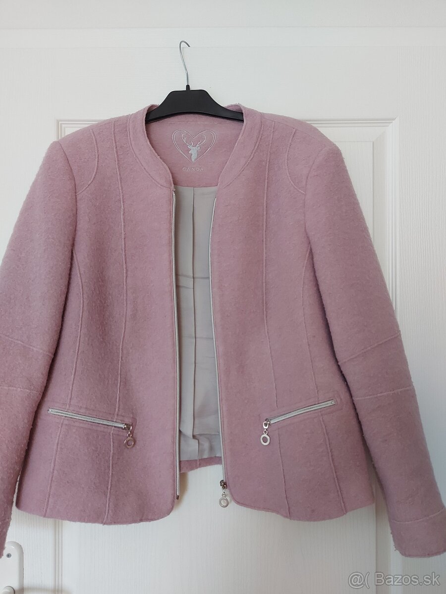 Bunda, Sako vlnené dámske veľ. 44 C&A Canda - 4