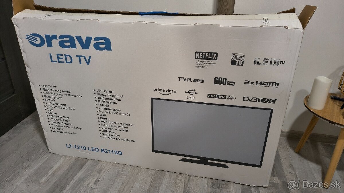 SMART TV ORAVA LT-1210 49" 124cm - 4