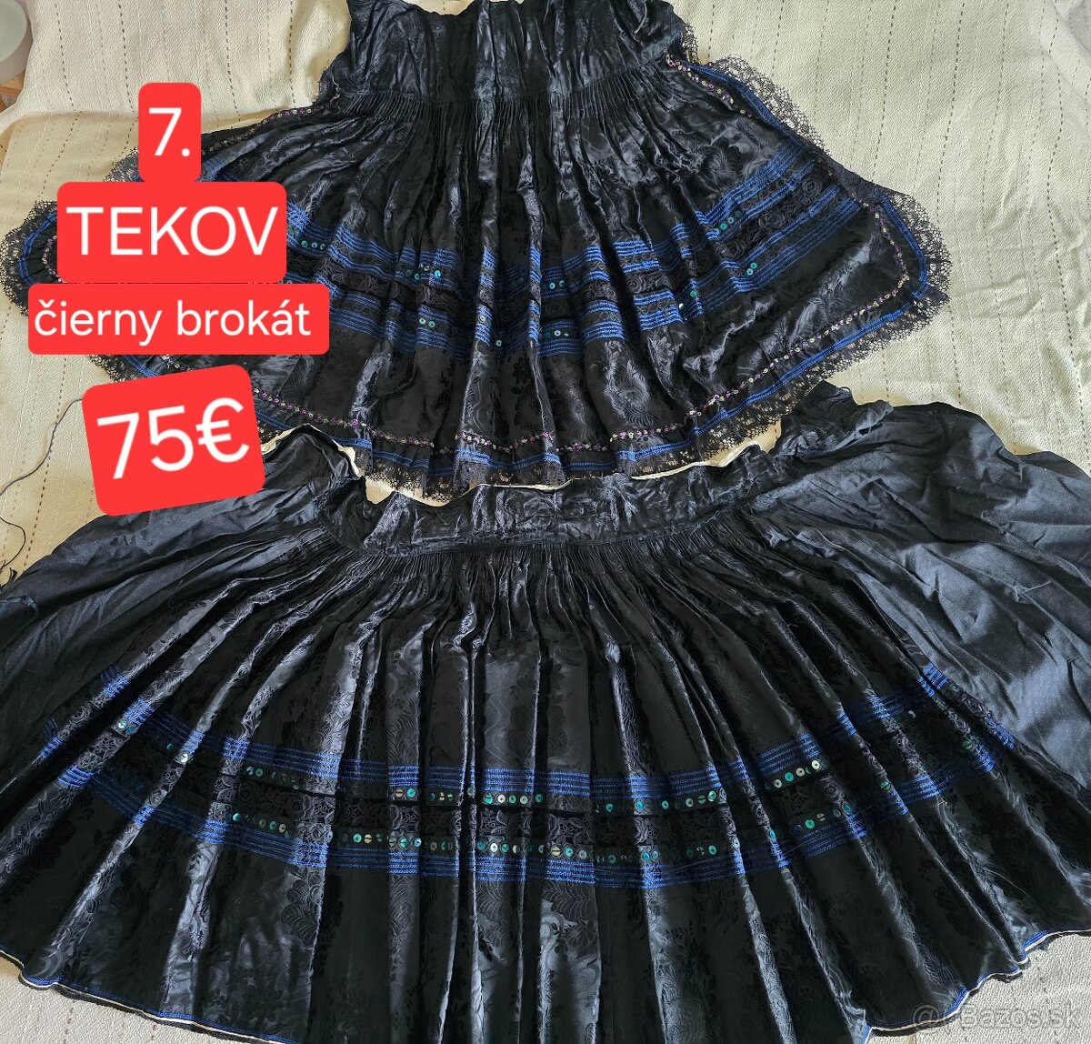 Starý kroj TEKOV sukne a šatky - 4