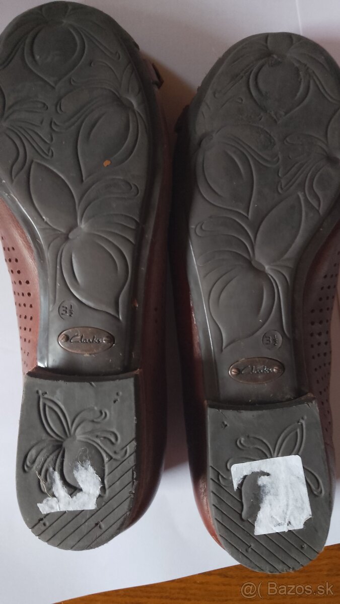 Kožené topánky Clarks číslo 3,5 - 4