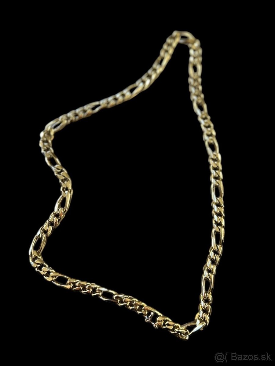 Zlatá reťaz - retiazka Figaro, 14k zlato 585 - 4