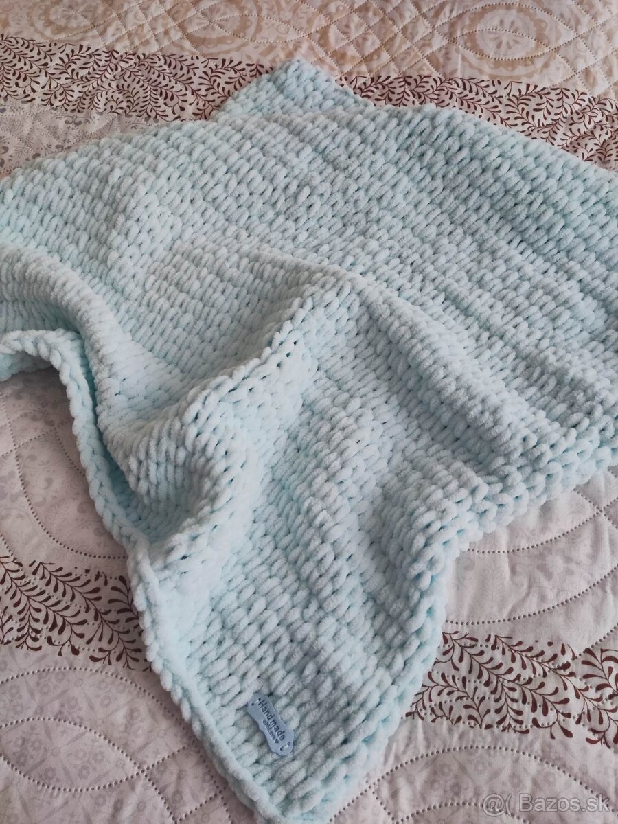 NOVÁ Bledomodrá deka z Alize Puffy Fine - 4