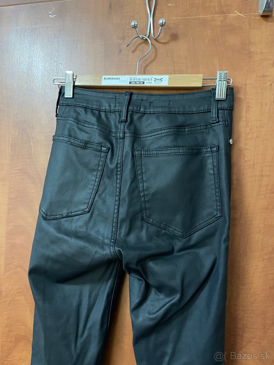 Mango čierne koženkové rifle - 4