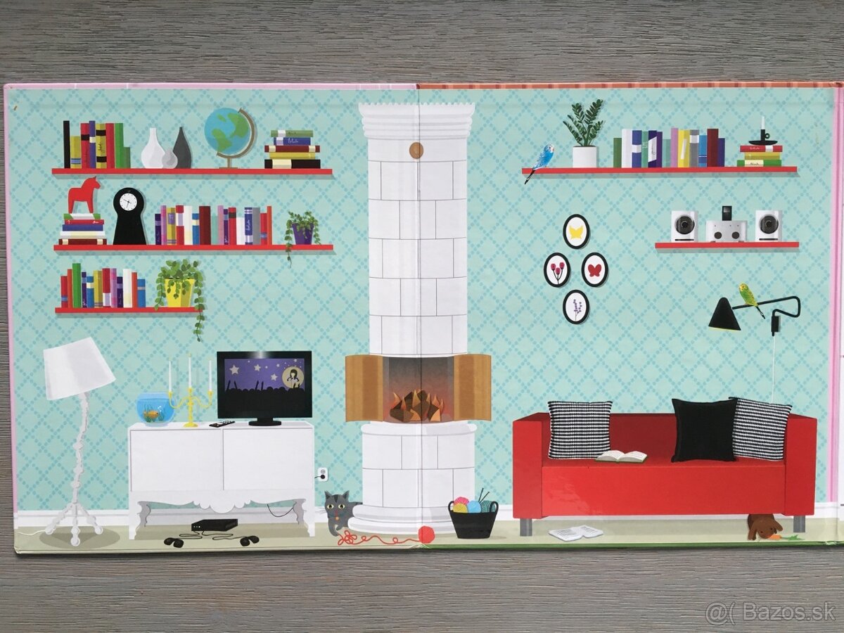 Nábytok pre bábiky + kartónový dom - 4