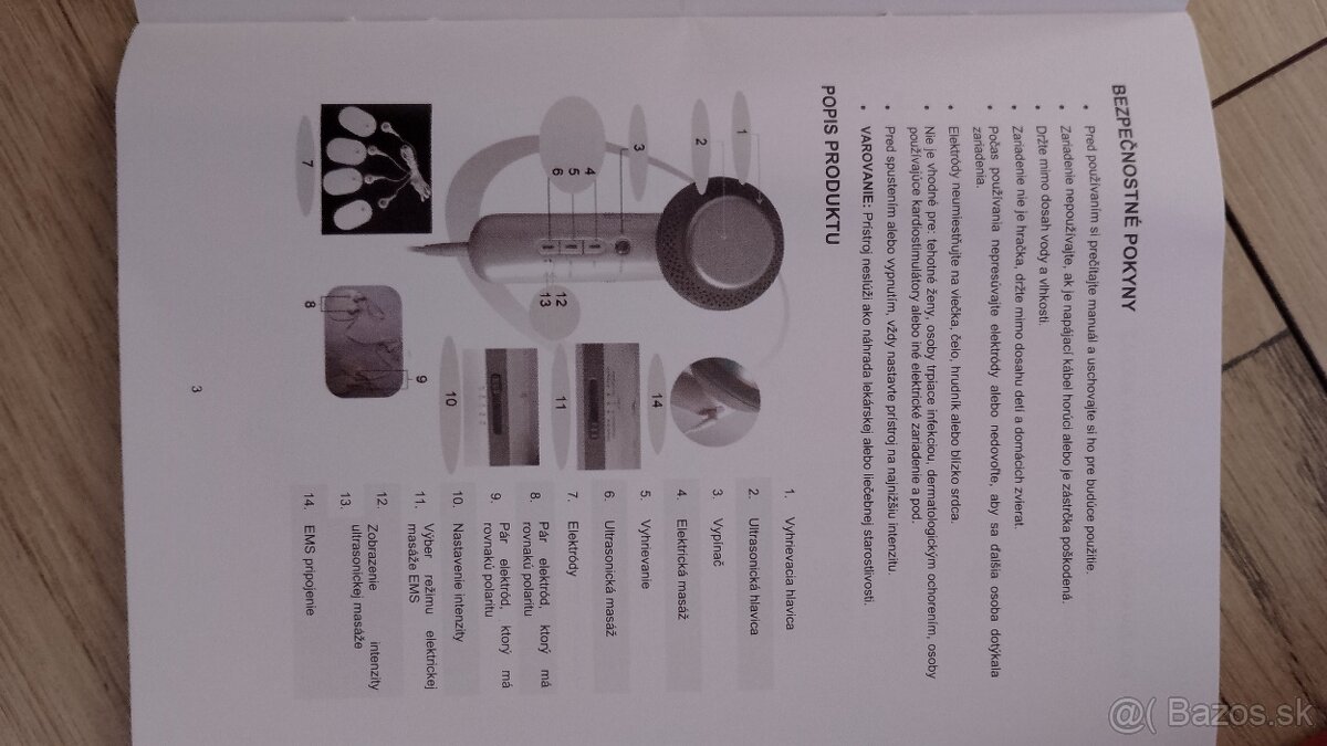 Ultrasonický masážny prístroj inSPORTline Valeri - 4