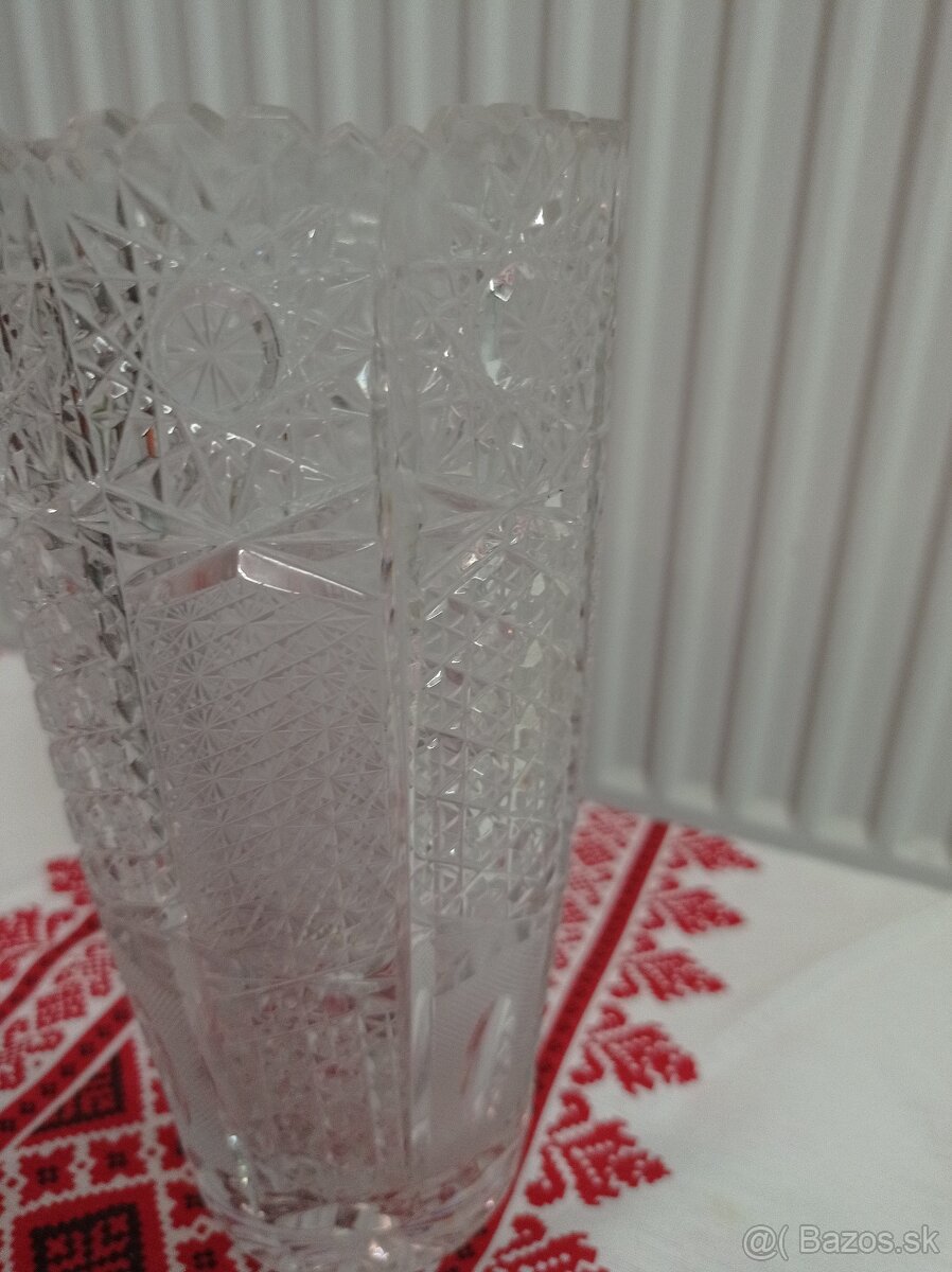 Mala vaza - bruseny crystal bohemia - 4