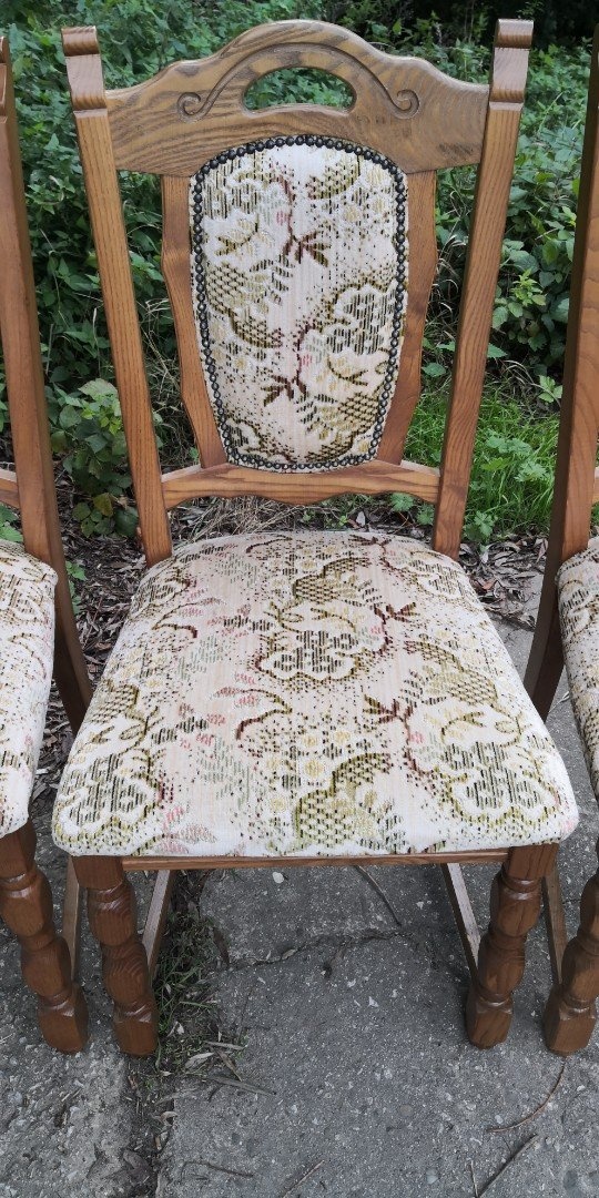 Masivný jedálenský stôl+6 stoliček - 4