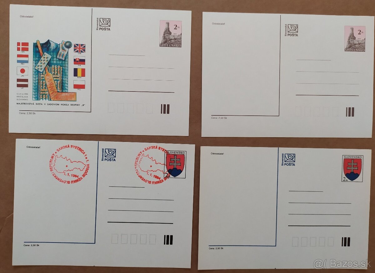 Známky - Súbor 10.ks poštových lístkov a aerogram.. - 4